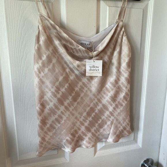 Gilli Tank Top Women’s Small Spaghetti Strap Polyester Soft Pink NWT - Picture 4 of 12